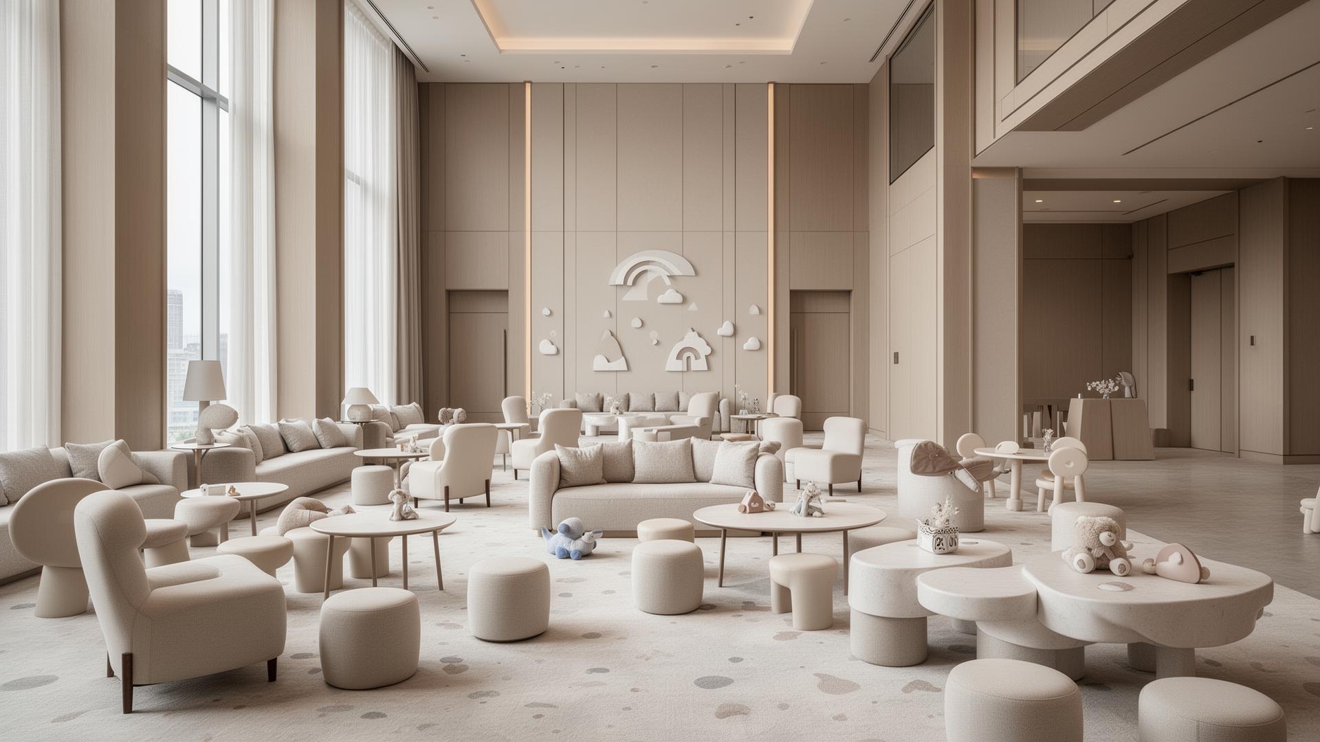 Sophisticated children's lounge at a luxury convention venue